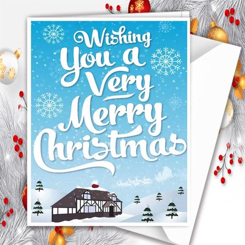 Personalised Customised Merry Christmas Xmas Greeting Card for Mummy, Daddy, Son, Daughter W09