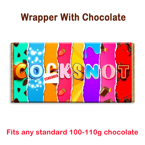 Co*ksnot Rude Novelty Chocolate Bar Wrapper Gift Present for Birthday Valentine