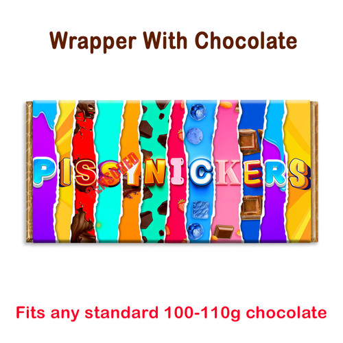 P*ssy Nickers Novelty Chocolate Bar Wrapper Lovely Gift for Valentine birthday