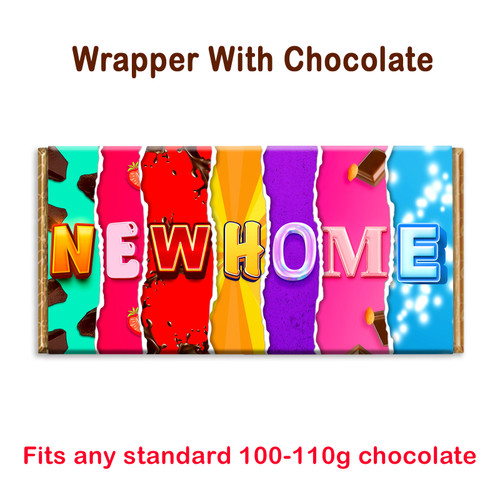 New Home Chocolate Bar Wrapper Novelty Gift Present for House Moving Neighbour