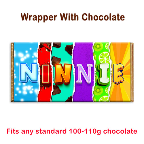 Ninnie Novelty Chocolate Bar Wrapper Lovely Gift Present For Birthday Christmas