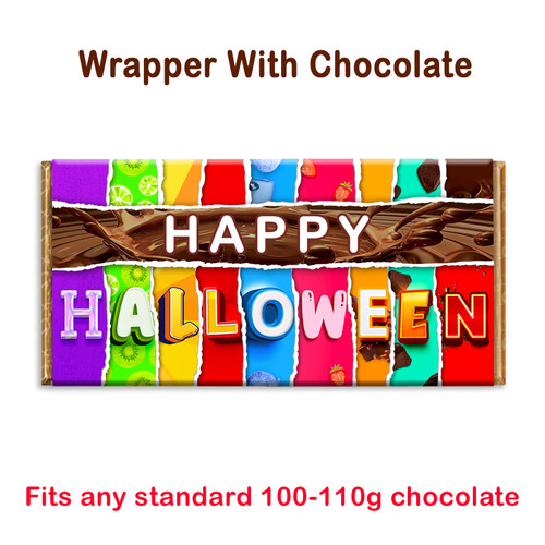 Happy Halloween Novelty Chocolate Bar Wrapper Gift For Celtic Festival Samhain