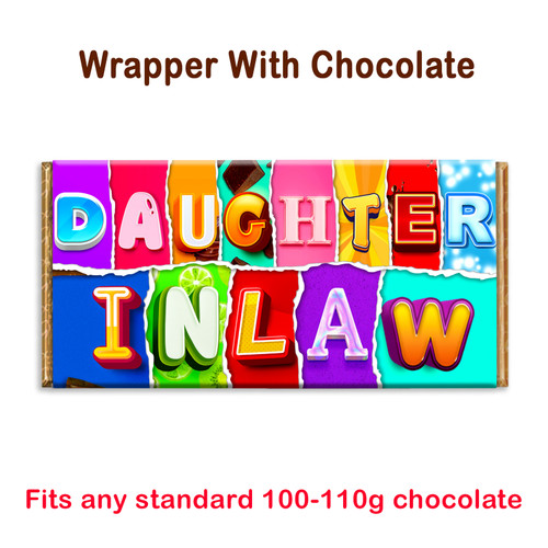 Daughter in Law Novelty Chocolate Bar Wrapper Gift Present Christmas Birthday