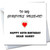 HAPPY BIRTHDAY CARD for Husband Partner with Love Heart Name Age Customized Card