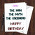Birthday Greeting Card Personalized Rude Adult Funny Friend Men Husband D12