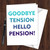 Personalized Retired Goodbye Tension Pension Funny Joke Retirement Card F02