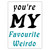 Personalised Beer Bottle Label for Brother Son Dad Husband Favorite Weirdo