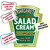 Personalised Customised Bottle Label Sticker for Heinz Salad Cream 220ml