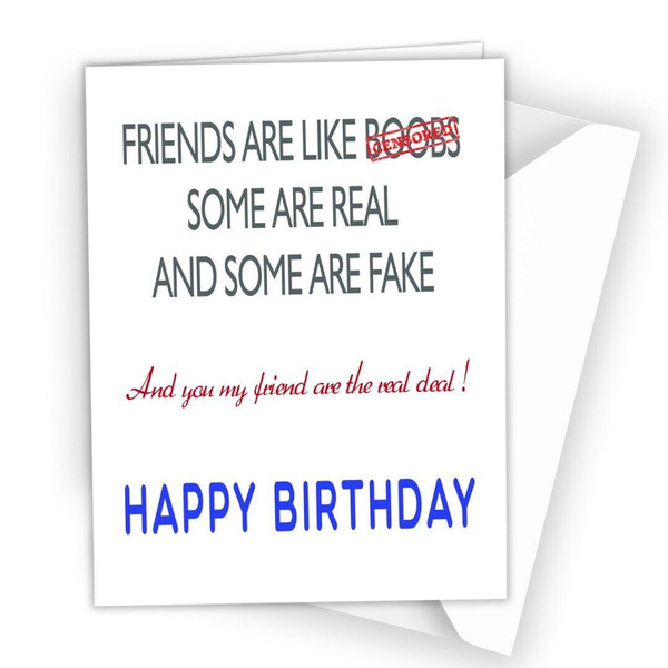 Funny Best Friends Birthday Card Bestie Joke Best Friend Humour Sarcastic A58