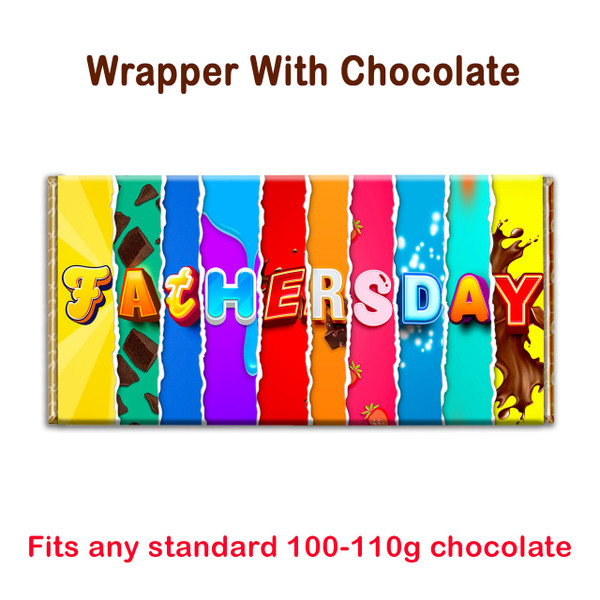 Daddy Chocolate Bar Wrapper Novelty Gift For Dad Fathers Day Birthday Christmas