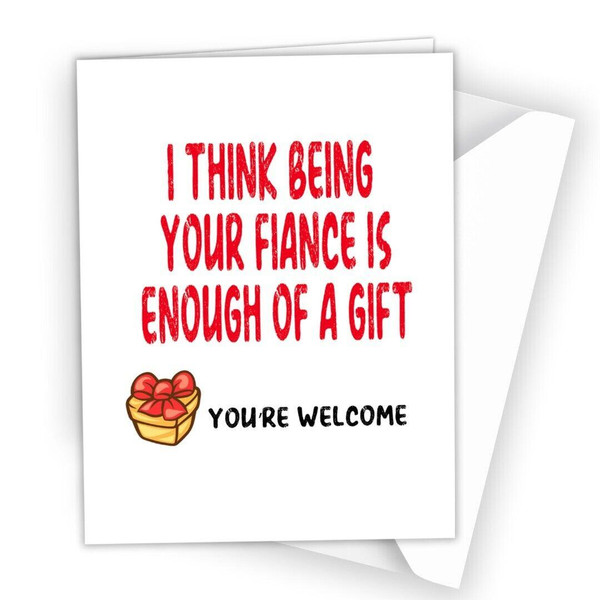 Funny Anniversary Birthday Card for Boyfriend Girlfriend Fiance Humour Joke A72