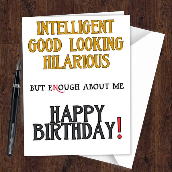 Birthday Greeting Card Funny Best Friend Boyfriend Girlfriend Men Wife All D10