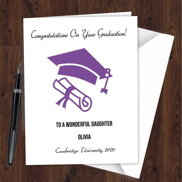 Personalized Congratulation Graduation Card Graduate Lockdown Daughter Son E09