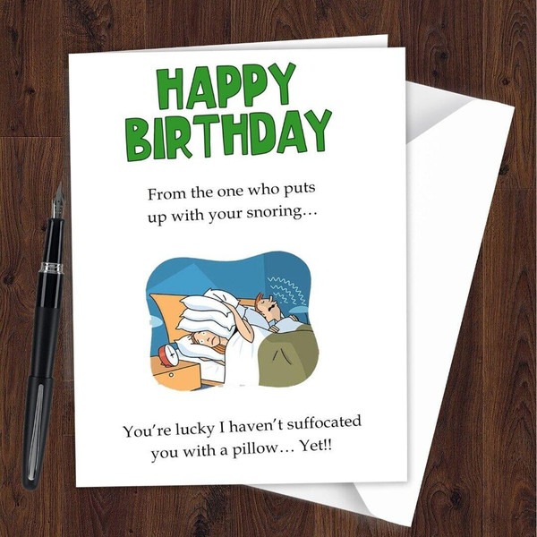 Birthday Card Funny Rude Brother Son Dad Sister Mom Friend for Men Women H05