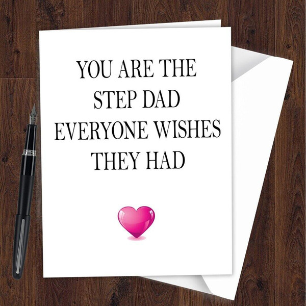 foster dad step dad BIRTHDAY CARD adoptive funny lovely thankful adorable K05