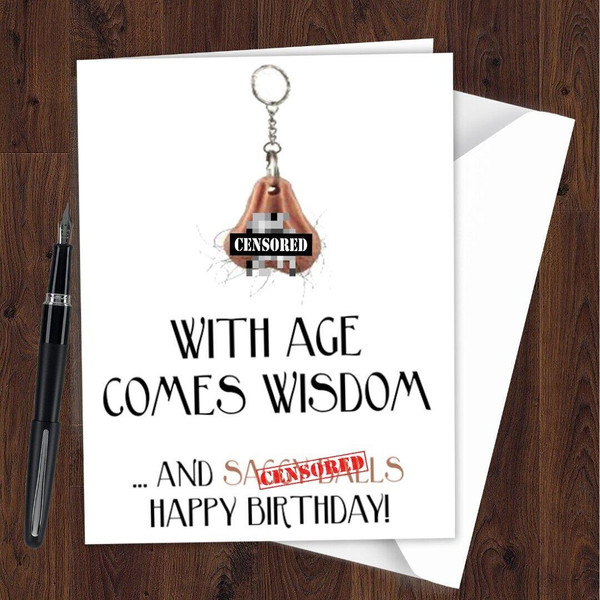 Birthday Card Funny Rude Brother Son Dad Husband Boyfriend Friend for Men L01