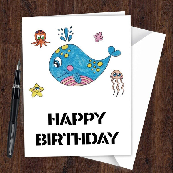 Birthday Card Kids Children's Funny Joke Adorable for Kids Child Children L177