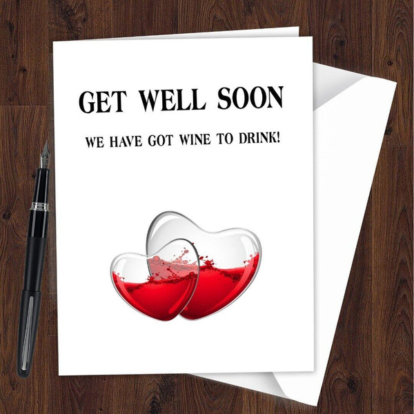 Get Well Soon Card Funny Rude Lovely for Family Mum Dad Husband Wife Friend L210