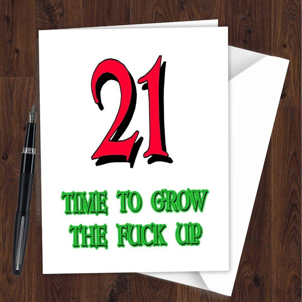 Birthday Card Funny Rude for Women Men Brother Sister Cousin Friend L224