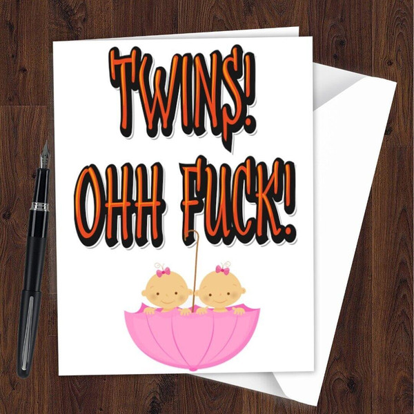New Baby Boy Girl Mum Card Funny Rude Pregnancy Shower Maternity Mother L270