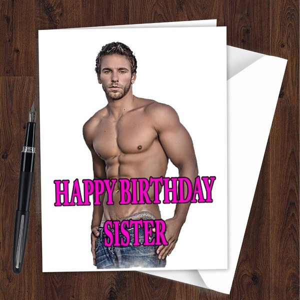 Funny Rude Hilarious Birthday Card Perfect for Sister from Brother bro L280