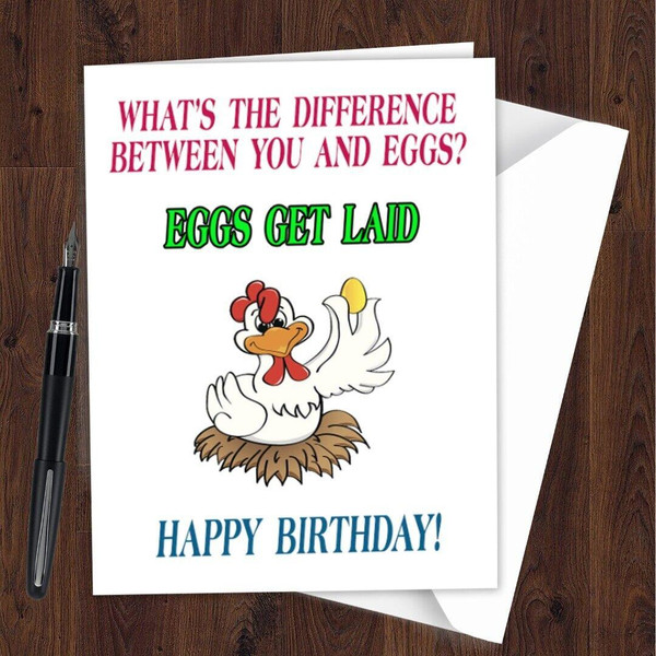 Funny Joke Birthday Card For Him Male Friend Best Mate Comedy Humour Rude L48