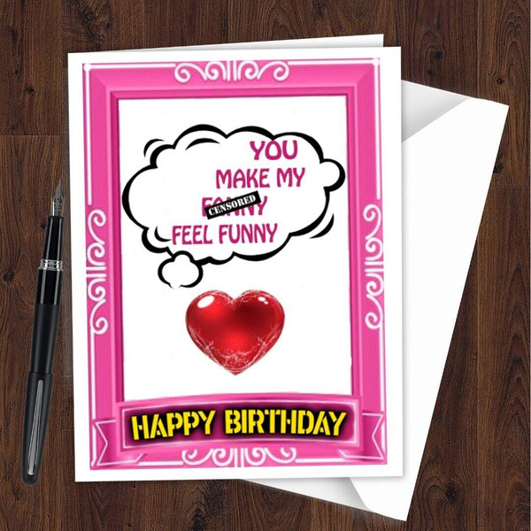 Birthday Card Funny Rude Brother Son Dad Husband Boyfriend Friend for Men M13
