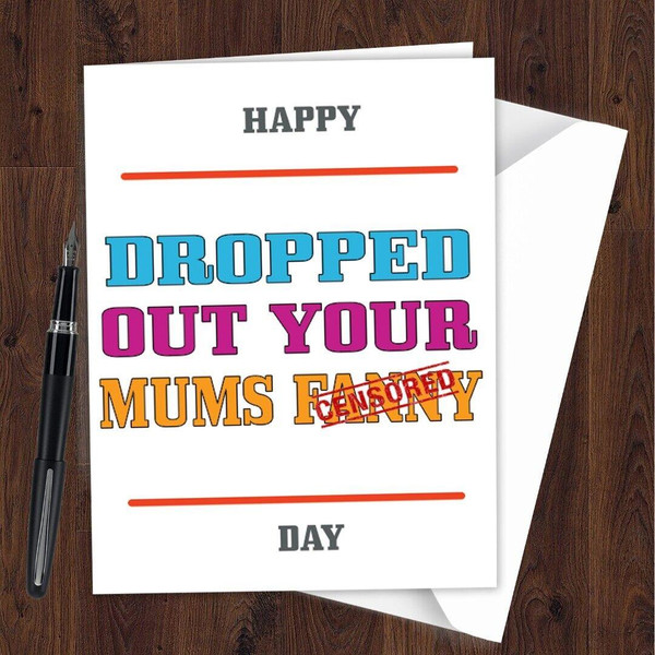 Funny Rude BIRTHDAY CARD for husband wife Dad Mum Auntie Uncle bro Sis all M16