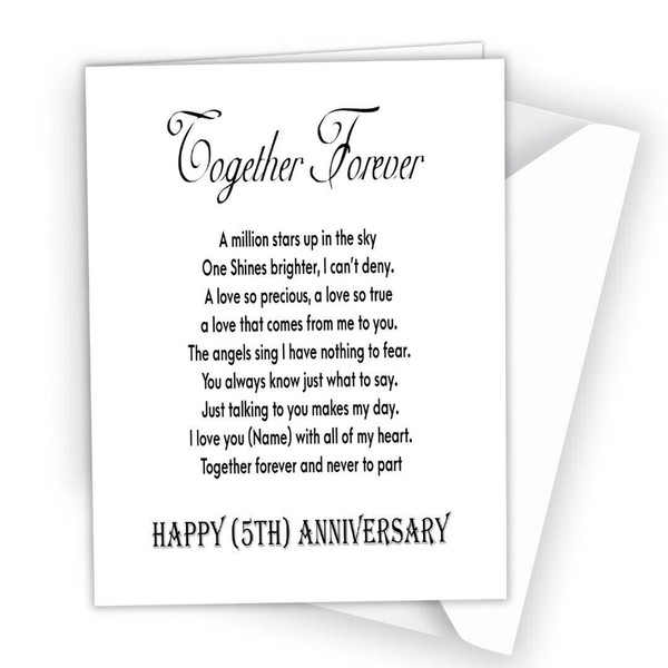 Funny Anniversary Card Rude Message for Wife Girlfriend Husband Boyfriend N05