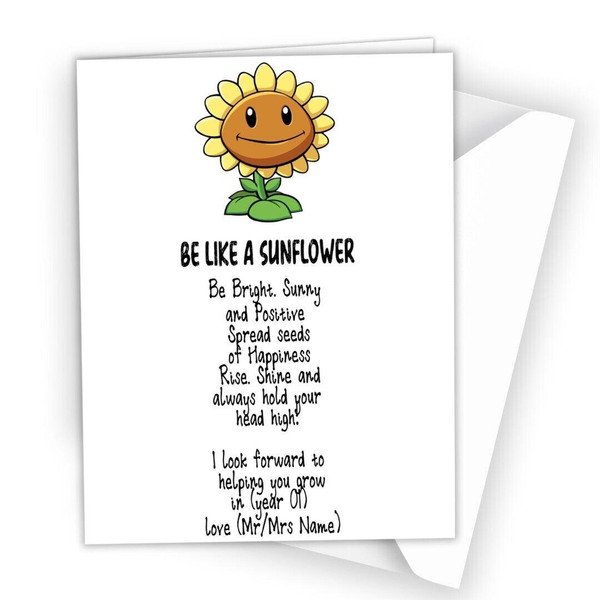 Teacher Pupil Student Starting School Funny Lovely Welcome Card N13