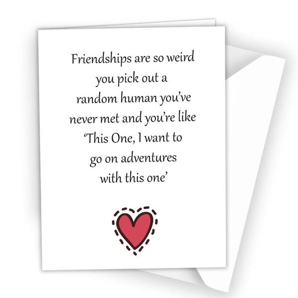 Personalized Funny Rude True Best Friend Birthday Card Bestie BFF N29