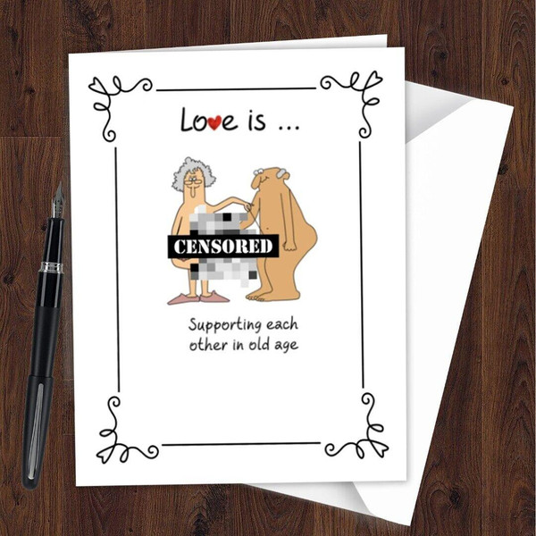 Funny Anniversary Card Rude Message for Wife Girlfriend Husband Boyfriend N49