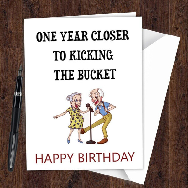 Birthday Card Funny Rude Joke for Women Female Grandpa Grandma Aunt N66