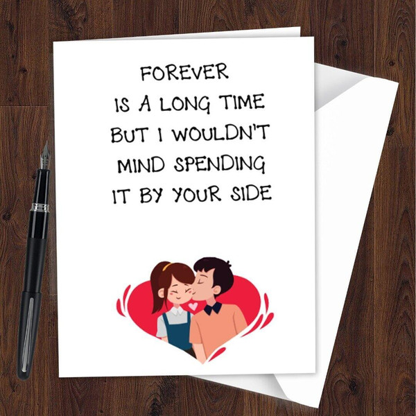 Anniversary Card Romantic Soulmate Lovers Girlfriend, Boyfriend Husband Wife N75
