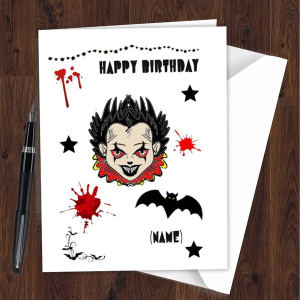 Personalised Customised Michael Myers Halloween Birthday Halloween Allhallows Eve Card Q06