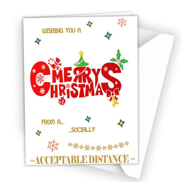 Lockdown Christmas Card Xmas Mum Dad Husband Wife Daughter Son Isolation R11