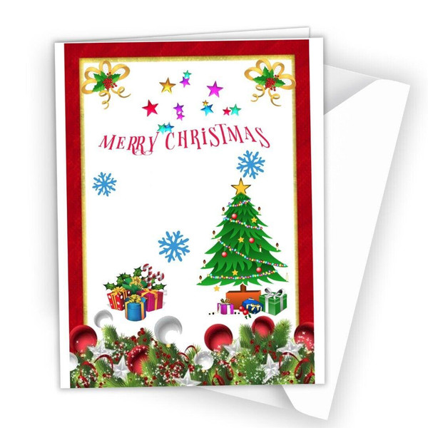 Christmas Card Xmas Greeting Card Best wishers Lovely for Any one Family All R44