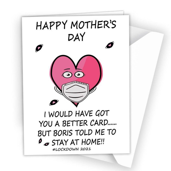 Funny Mother's Day Card got You Better Card Lockdown mask Card mam Silly S58