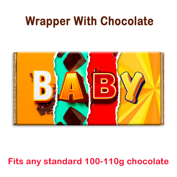 Baby Chocolate Bar Wrapper Novelty Present for New born Mother to be children