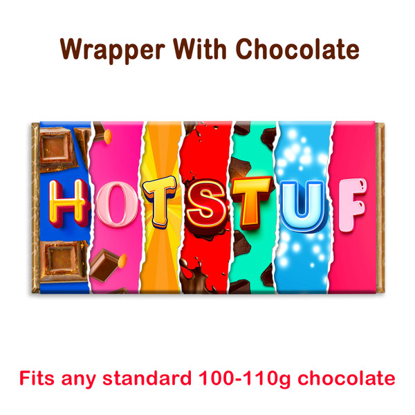 Hotstuff Novelty Chocolate Bar Wrapper Lovely Gift Present Birthday Valentine