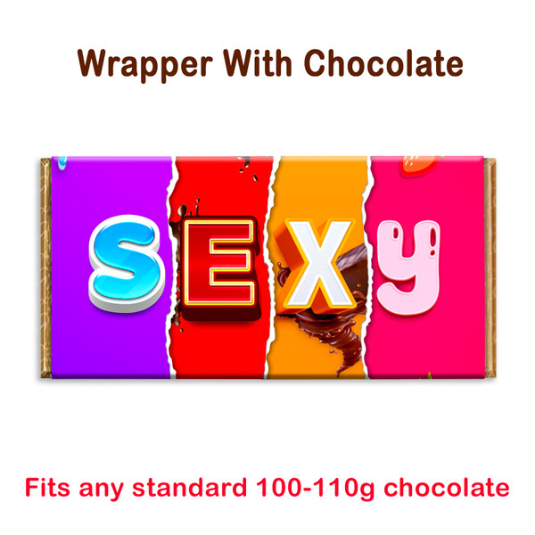 Sexy Chocolate Bar Wrapper Funny Novelty Gift Present For Gf Birthday Valentine