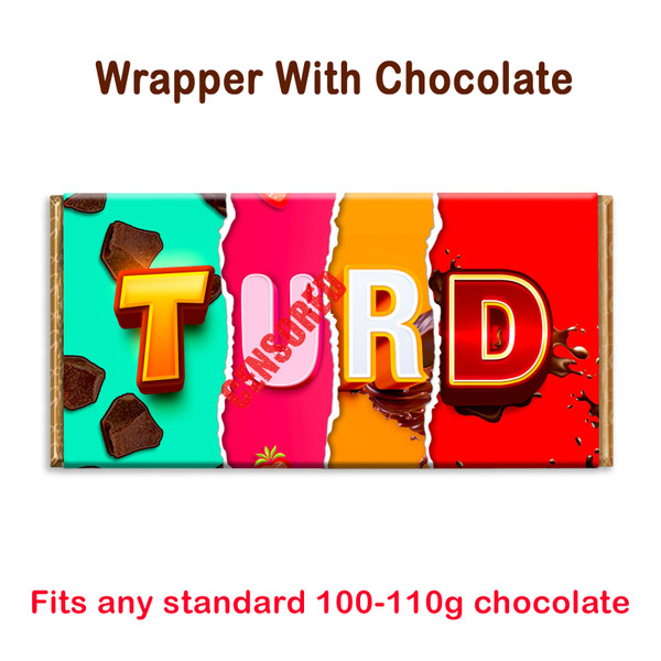 Funny Rude Chocolate Bar Wrapper Novelty Gift Present For Birthday Valentine