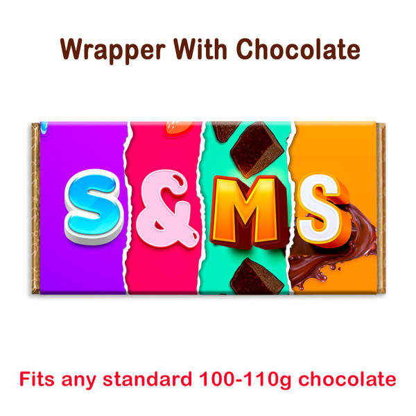 S&Ms Chocolate Bar Wrapper Novelty Gift Present For Birthday Christmas Xmas