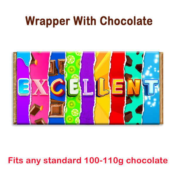 Excellent Novelty Chocolate Bar Wrapper result Gift For Student Friend Partner