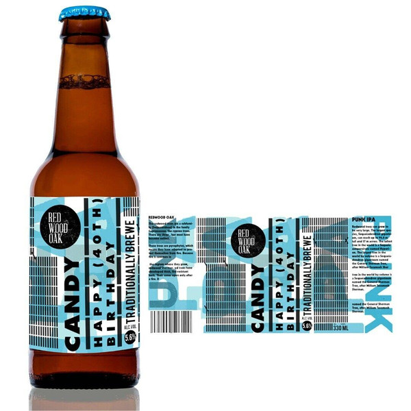 Personalised Bottle Label Birthday Wedding Anniversary Suitable for Bottle of Cider Beer