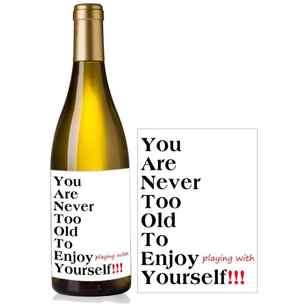 Personalised Wine Bottle Label for Woman Funny Naughty Love Birthday
