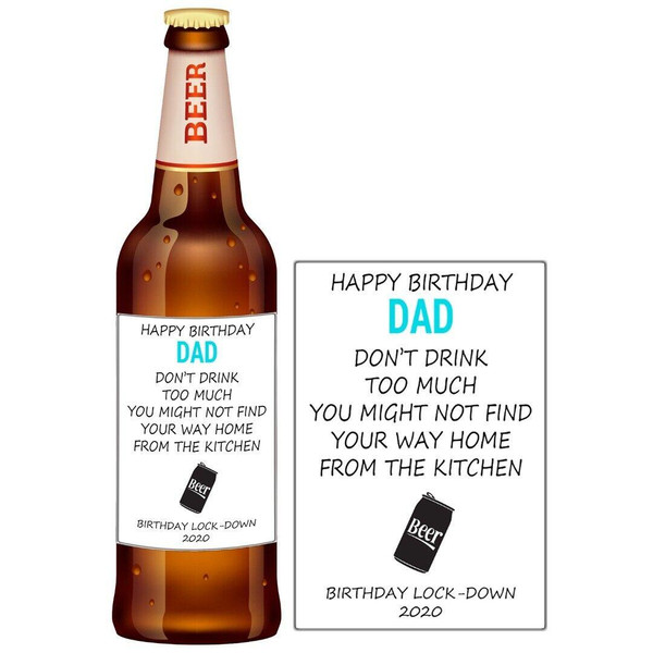 Personalised Wine Bottle Label for Dad Daddy Birthday Anniversary BL117
