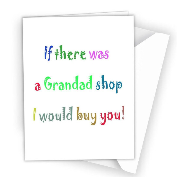 Personalised Grandad Grandpa Christmas Card Birthday Father's Fathers Day 220
