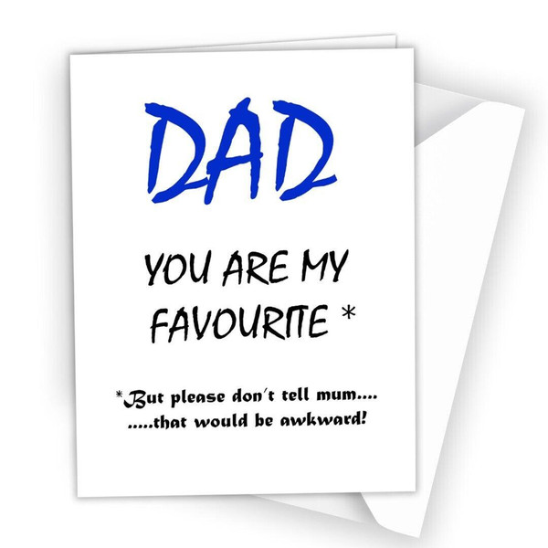 Funny Fathers Day Card Joke Father's Day Card Dad Daddy Rude Humour Birthday 237