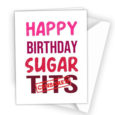 Funny Rude Birthday Card for Her Women Female Best Friend Wife ...